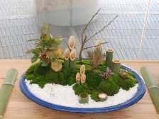 お正月用寄せ植え