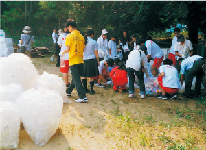 夏祭り清掃活動