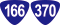 国道166号　国道370号