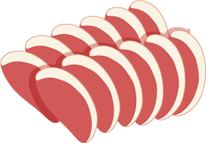イラスト 鴨肉