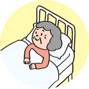 イラスト　ベッド