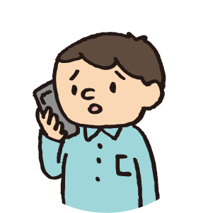 電話をかける人のイラスト