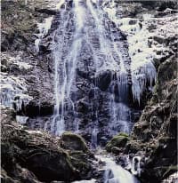 冬の三峰山と姫石の湯