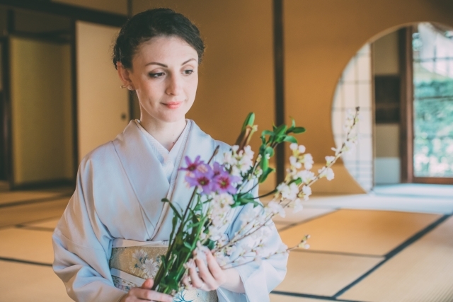 着付け&万葉植物生け花教室