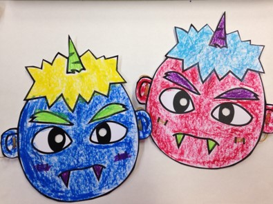 鬼のお面　写真