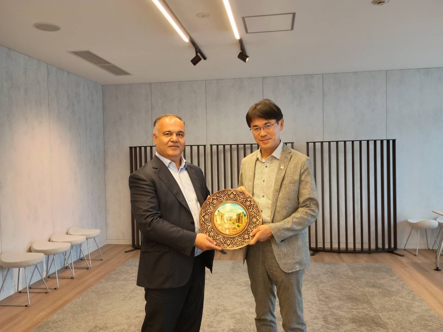 表敬訪問の様子