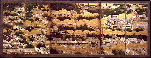 洛中洛外図 左半分の写真